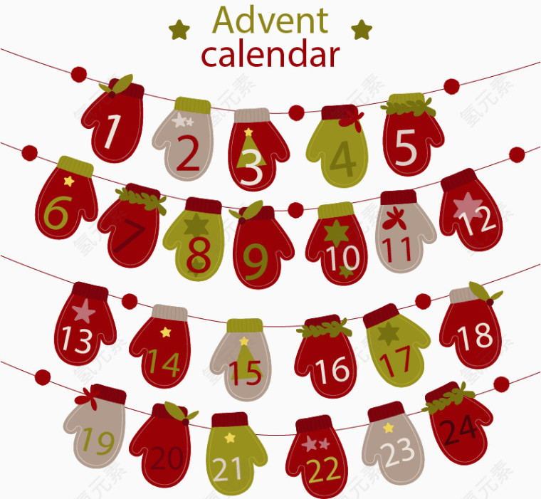 手套圣诞节日历
