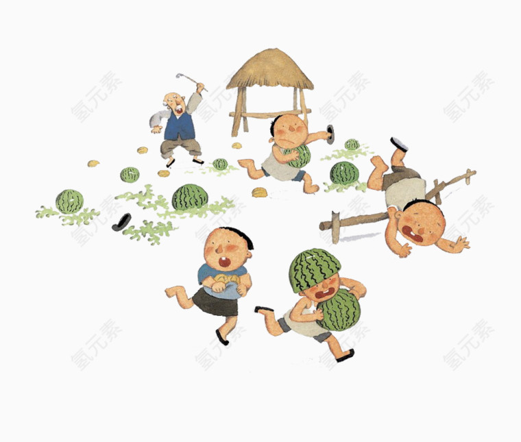 偷西瓜的孩子