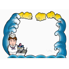 浮世绘风格的插画