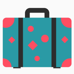 卡通手绘行李箱