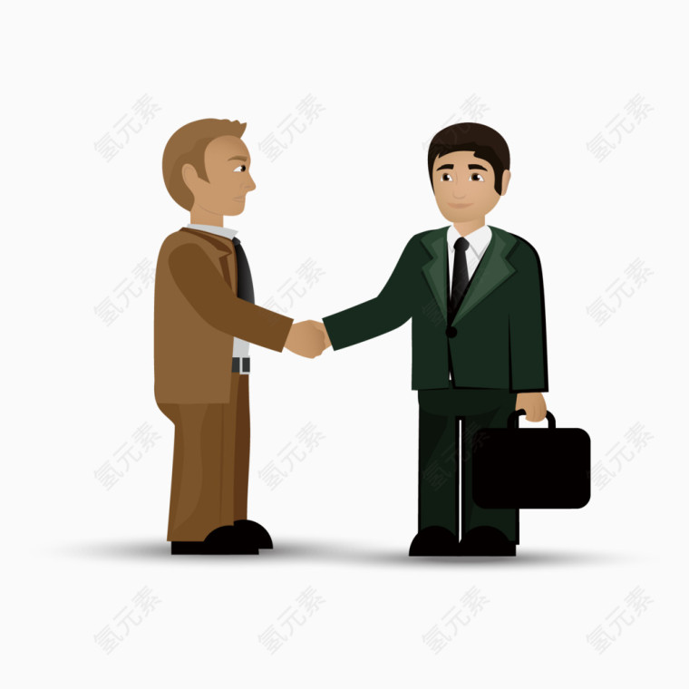 卡通商务团队人物