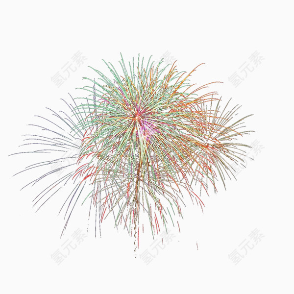 精美五彩烟花