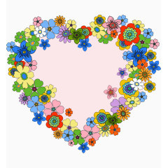爱心花朵