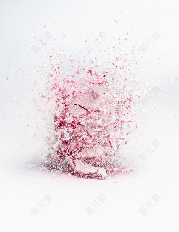 喷溅的粉末