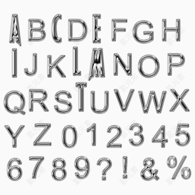 数字加字母符号设计