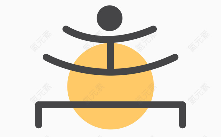 运动简笔画图标