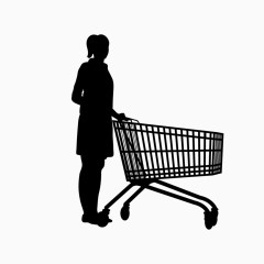 卡通图片人物剪影素描