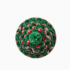 顶视圣诞树红礼物素材