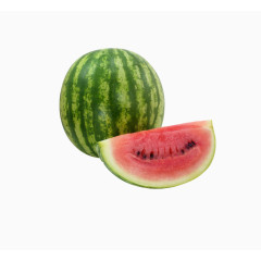 一个完整的和半个西瓜