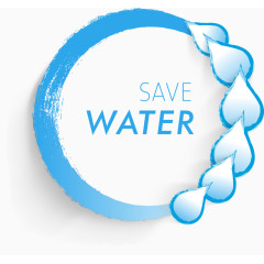 时尚抽象圆环水滴