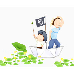 船上的儿童