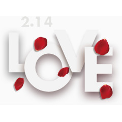 LOVE爱英文字母艺术字