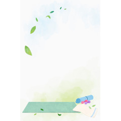  小清新插画背景