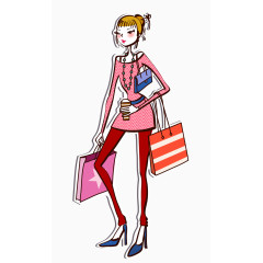 卡通清新时尚少女