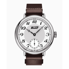 天梭腕表手表银咖色男表