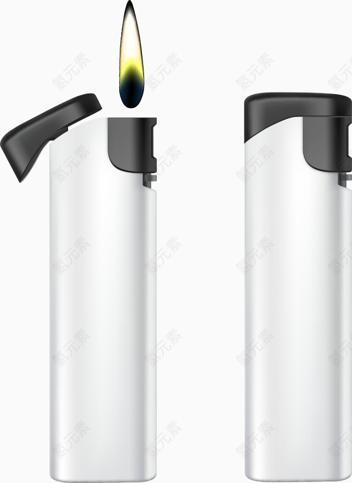 卡通白色打火机