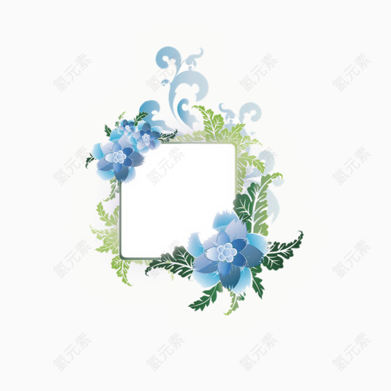 花朵方框