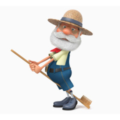 卡通农民人物设计图