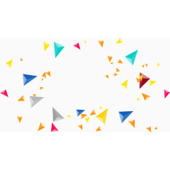 网页漂浮装饰三角