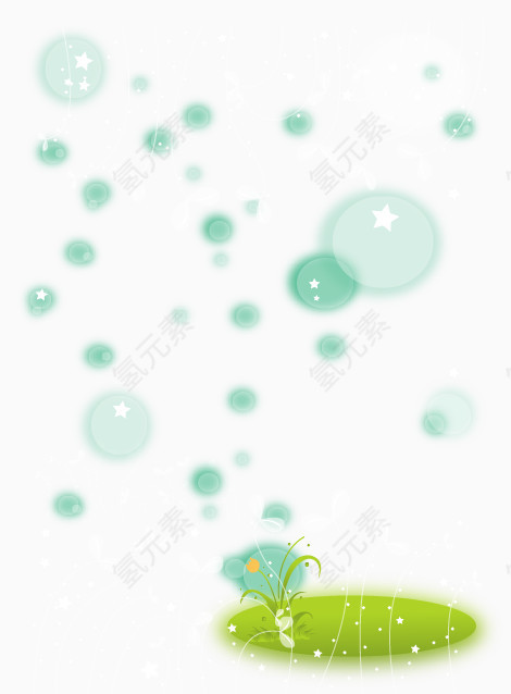 泡泡装饰元素