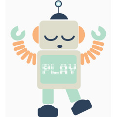 卡通机器人印花