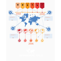 矢量彩色地球图表