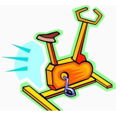 卡通黄色健身器材