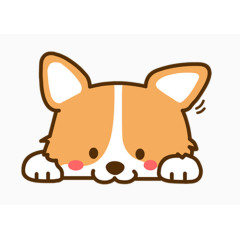 卡通手绘小狗png