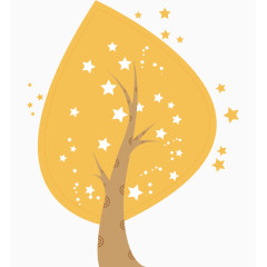 卡通许愿树素材