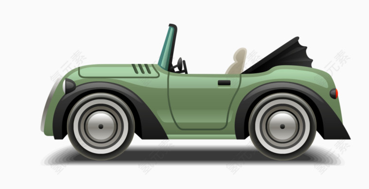 卡通手绘汽车