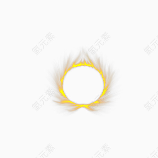 五彩发光圆环图案