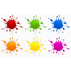 彩色油漆泼溅素材集合