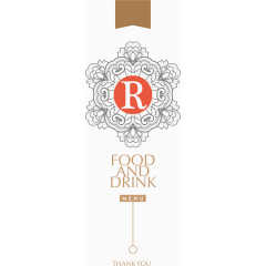 大气商务酒店菜单矢量素材