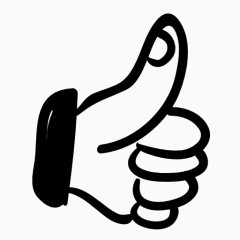 翘起大拇指图标