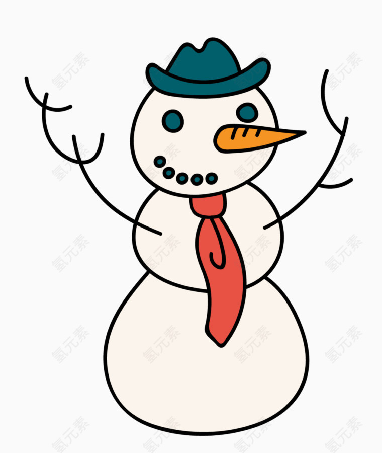 卡通雪人