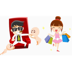 卡通人物免抠素材