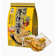产品实物旺旺海苔饼干