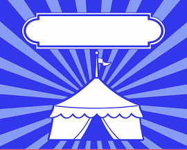 蓝白色卡通插画