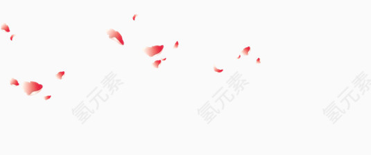 粉色漂浮花瓣