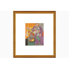 挂画图案手绘无框画素材