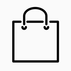方形购物袋图标