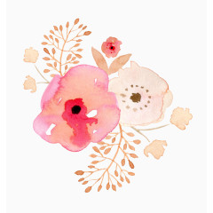 小清新手绘花朵