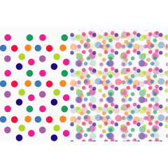 彩色圆点底纹