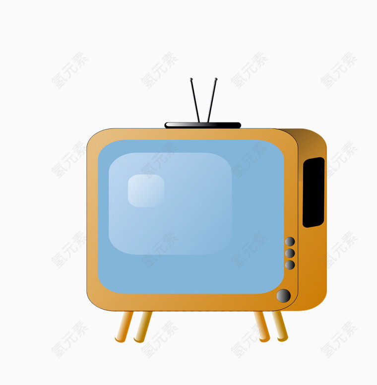 卡通手绘家电电视