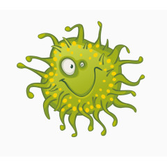 独眼卡通细菌怪物