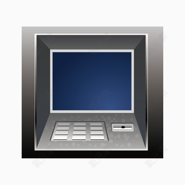 矢量ATM取款窗口