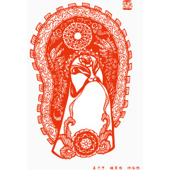 京剧脸谱形象剪纸