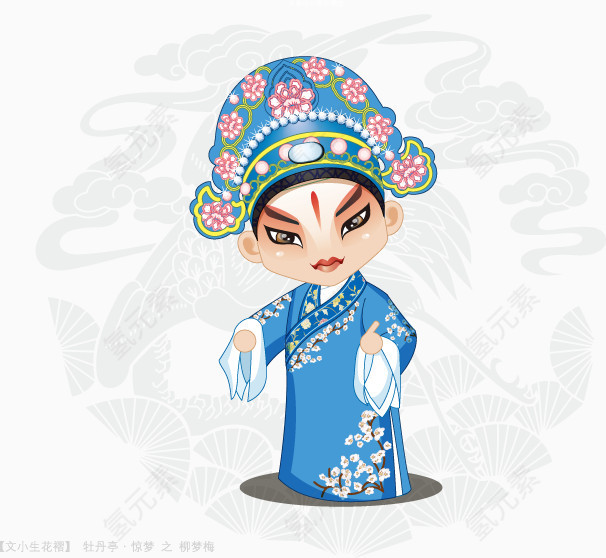  卡通戏剧京剧人物Q版