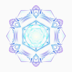 渐变色六边形图案