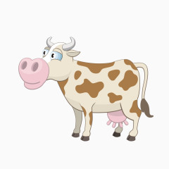 卡通奶牛